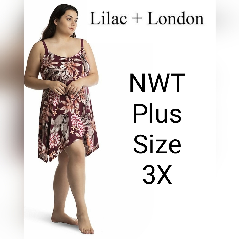 NWT Lilac + London Chemise Plus Size 3X